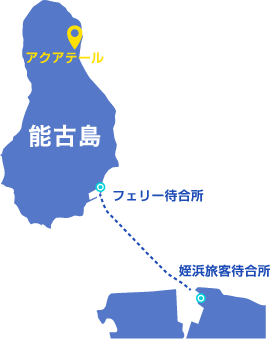 福岡県能古島の海の周辺地図