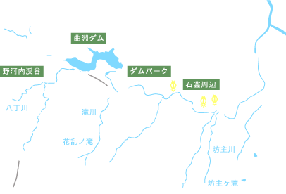 福岡・室見川上流のホタル観賞スポット　地図