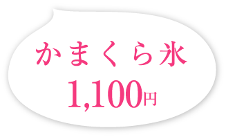 かまくら氷 1,100円(税込)