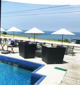 ホナカフェ 糸島 Beach Resort テラス 海