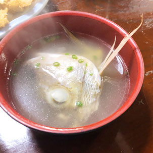 雑魚 鯛のあら汁