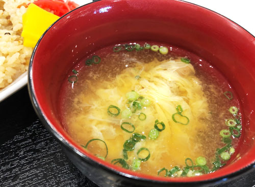 ドライブイン鳥 鳥唐一番定食 鳥スープ