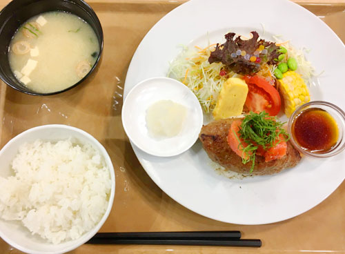 いっかく食堂 いっかく明太子ハンバーグ