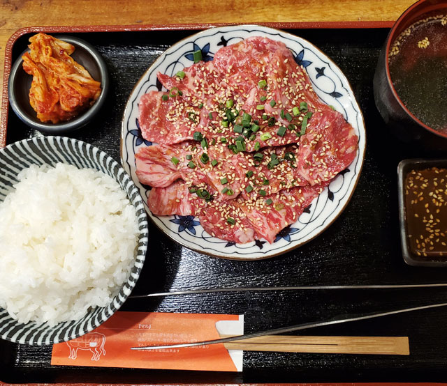 炭火焼肉のバクロ 西新店 炭火焼肉定食 