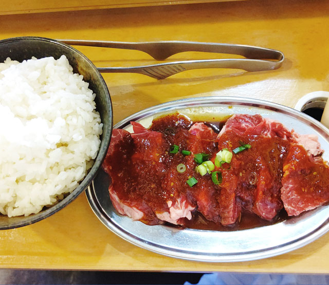 韓国焼肉 南大門 日替わり焼肉定食 