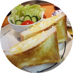 司珈琲専科 モーニング たまごサンドトースト