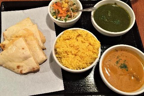 カレー＆ナン アバシ 百道店 選べるハーフナンランチ