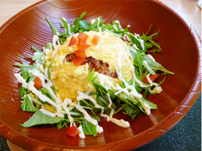 町家カフェ 太郎茶屋 鎌倉 オムライスランチ