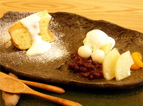 町家カフェ 太郎茶屋 鎌倉 甘味:千姫の舞 700円