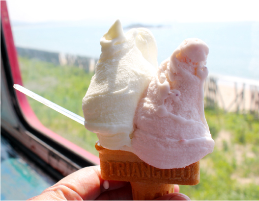 糸島 ロンドンバスカフェ ジェラート