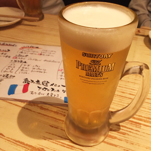 西新 「下町ビストロ リカリカ」 ビール